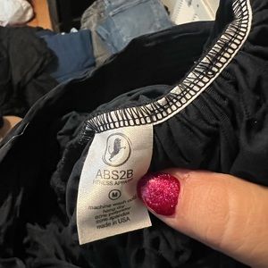Abs2b black booty scrunch leggings m